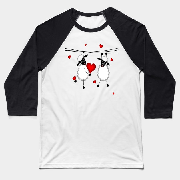 Be My Valentine Baseball T-Shirt by expressimpress